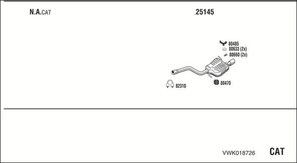 Fonos VWK018726 - Exhaust System car-mod.net