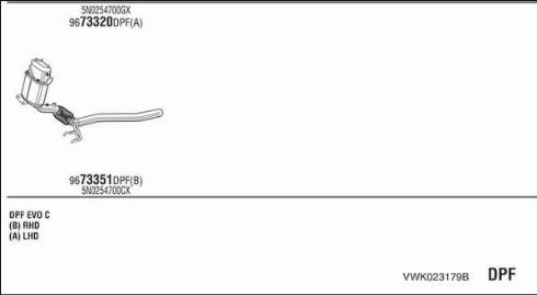 Fonos VWK023179B - Exhaust System car-mod.net