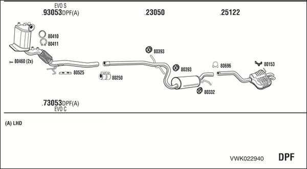 Fonos VWK022940 - Exhaust System car-mod.net