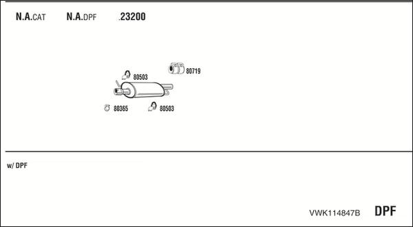 Fonos VWK114847B - Exhaust System car-mod.net
