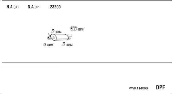 Fonos VWK114868 - Exhaust System car-mod.net