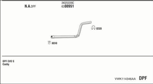 Fonos VWK114346AA - Exhaust System car-mod.net