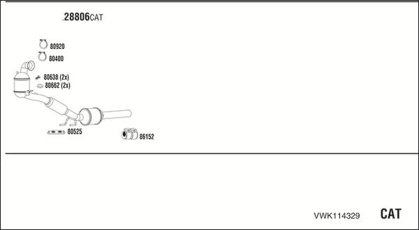 Fonos VWK114329 - Exhaust System car-mod.net