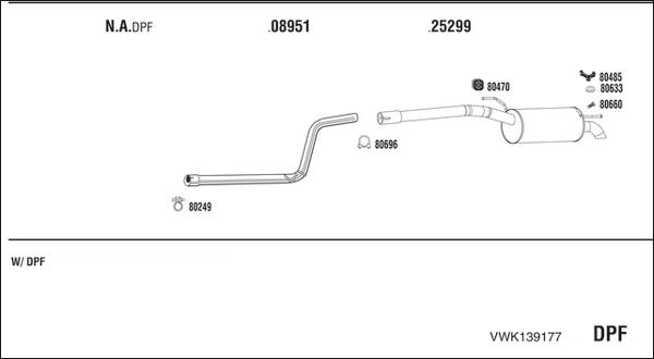 Fonos VWK139177 - Exhaust System car-mod.net