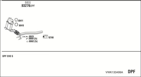 Fonos VWK133499A - Exhaust System car-mod.net
