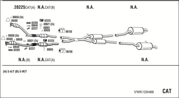 Fonos VWK129488 - Exhaust System car-mod.net