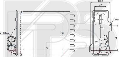 FPS FP 56 N83 - Heat Exchanger, interior heating car-mod.net