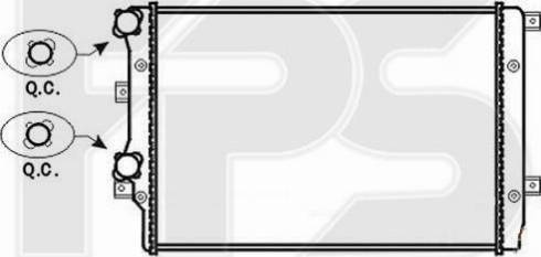 FPS FP 62 A470 - Radiator, engine cooling car-mod.net