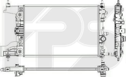 FPS FP 17 A322-X - Radiator, engine cooling car-mod.net