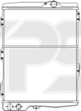 FPS FP 74 A1200 - Radiator, engine cooling car-mod.net