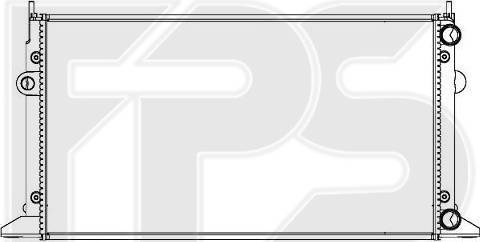 FPS FP 74 A176-X - Radiator, engine cooling car-mod.net