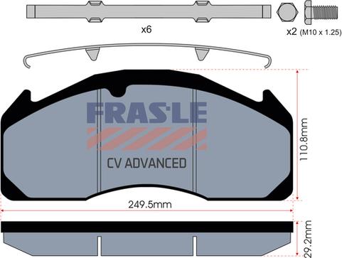 FRAS-LE PD/529-K008-CV - Brake Pad Set, disc brake car-mod.net