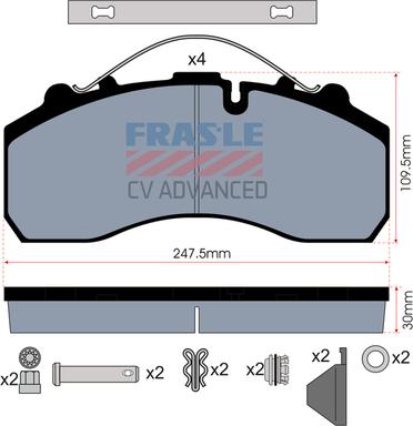 FRAS-LE PD/116-K020-CV - Brake Pad Set, disc brake car-mod.net