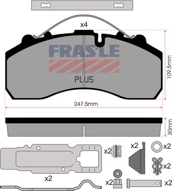 FRAS-LE PD/116-K021-PLUS - Brake Pad Set, disc brake car-mod.net
