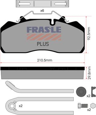 FRAS-LE PD/131-K015-PLUS - Brake Pad Set, disc brake car-mod.net