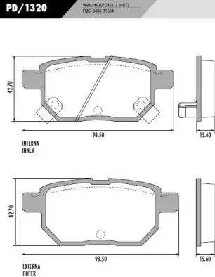 FRAS-LE PD/1320 - Brake Pad Set, disc brake car-mod.net