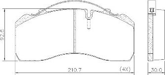 Valeo 541706 - Brake Pad Set, disc brake car-mod.net