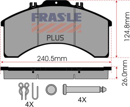 FRAS-LE PD/128-K005-PLUS - Brake Pad Set, disc brake car-mod.net