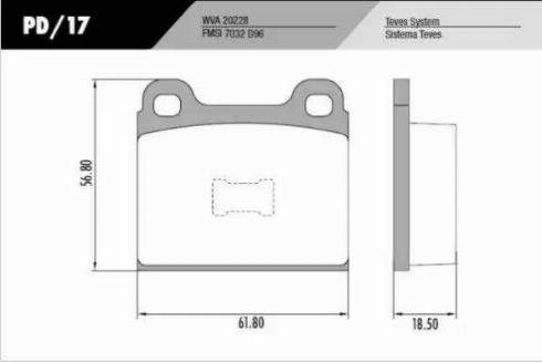 FRAS-LE PD/17 - Brake Pad Set, disc brake car-mod.net