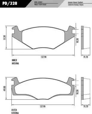FRAS-LE PD328 - Brake Pad Set, disc brake car-mod.net