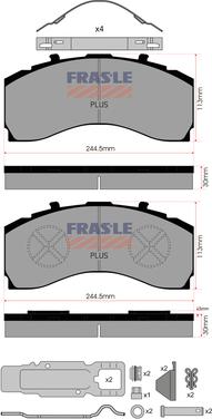 FRAS-LE PD/205-K025  PLUS - Brake Pad Set, disc brake car-mod.net