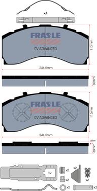 FRAS-LE PD/205-N-K025-CV - Brake Pad Set, disc brake car-mod.net