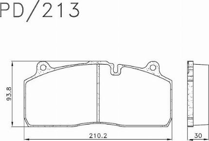 Duron DCV4418 - Brake Pad Set, disc brake car-mod.net
