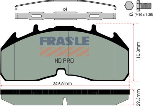 FRAS-LE PD/230-K019-HD - Brake Pad Set, disc brake car-mod.net