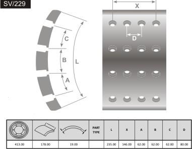 FRAS-LE SV/229 - Brake Lining, drum brake car-mod.net