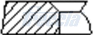 Freccia FR10-507500 - Piston Ring Kit car-mod.net