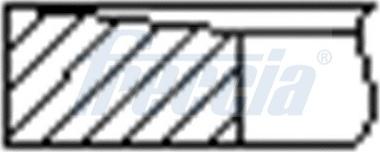 Freccia FR10-108700 - Piston Ring Kit car-mod.net