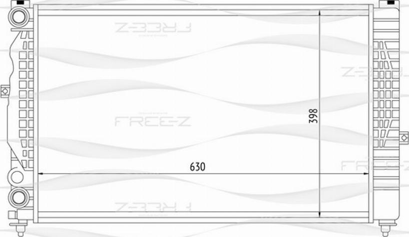 FREE-Z KK0101 - Radiator, engine cooling car-mod.net