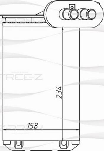 FREE-Z KW0249 - Heat Exchanger, interior heating car-mod.net