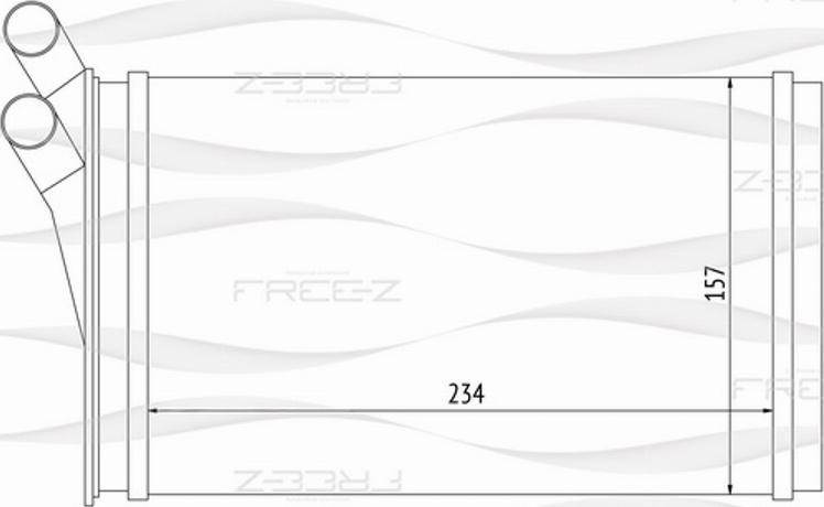 FREE-Z KW0244 - Heat Exchanger, interior heating car-mod.net