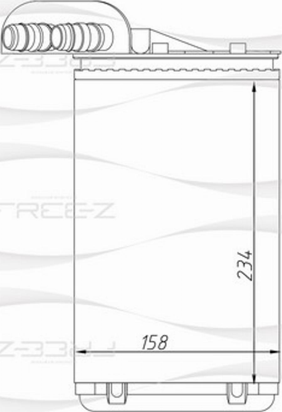 FREE-Z KW0246 - Heat Exchanger, interior heating car-mod.net