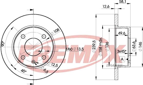 FREMAX BD-9972 - Brake Disc car-mod.net