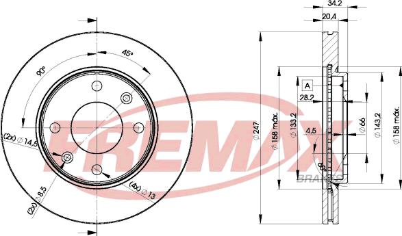 FREMAX BD-4694 - Brake Disc car-mod.net