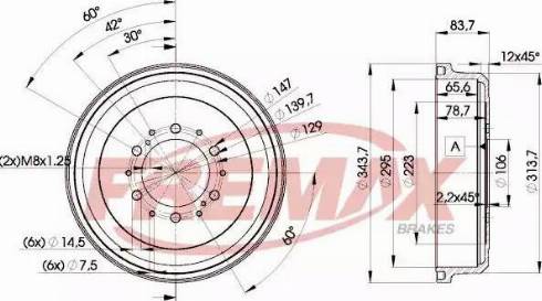 FREMAX BD-5191 - Brake Drum car-mod.net