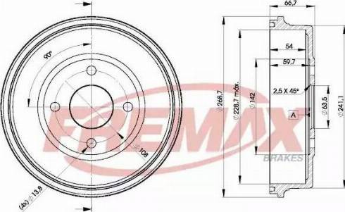 FREMAX BD-6631 - Brake Drum car-mod.net