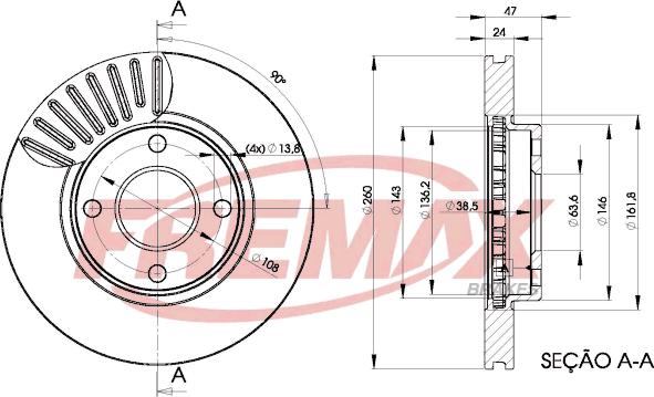 FREMAX BD-6784 - Brake Disc car-mod.net