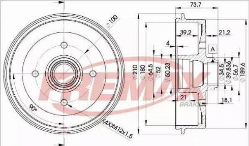 FREMAX BD-1511 - Brake Drum car-mod.net