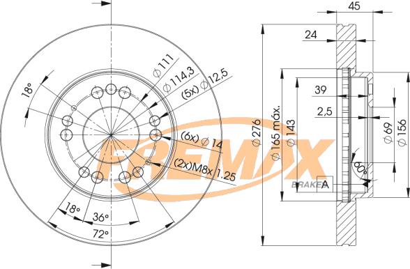 FREMAX BD-1002 - Brake Disc car-mod.net