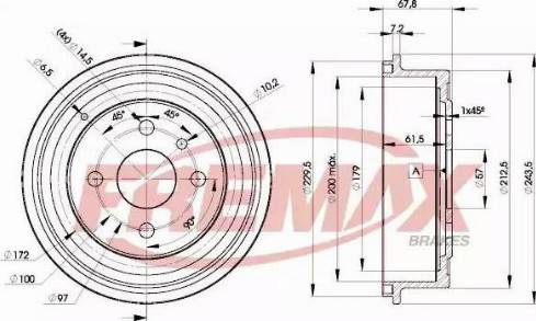 FREMAX BD-8958 - Brake Drum car-mod.net