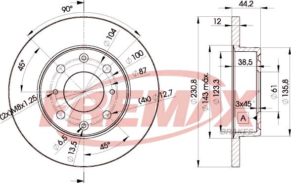 FREMAX BD-3169 - Brake Disc car-mod.net