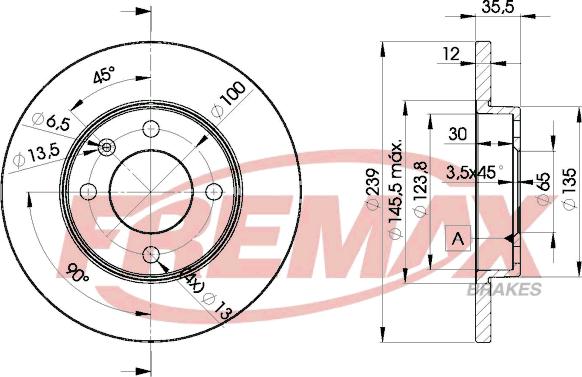 FREMAX BD-3300 - Brake Disc car-mod.net