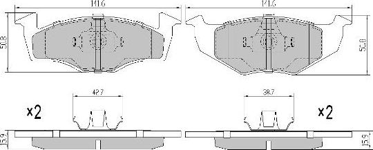 FREMAX FBP-0984 - Brake Pad Set, disc brake car-mod.net