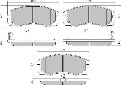 FREMAX FBP-0978 - Brake Pad Set, disc brake car-mod.net