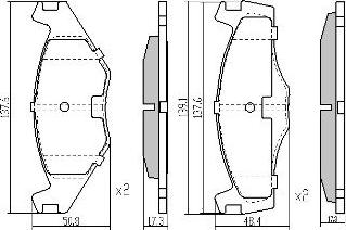 FREMAX FBP-0461 - Brake Pad Set, disc brake car-mod.net