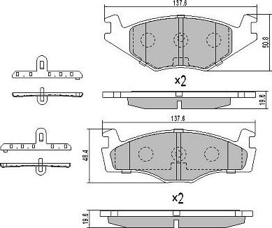 FREMAX FBP-0462 - Brake Pad Set, disc brake car-mod.net