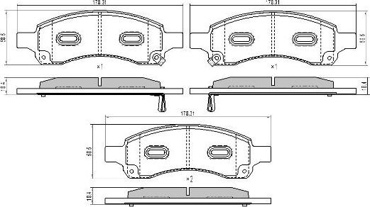 FREMAX FBP-0328 - Brake Pad Set, disc brake car-mod.net